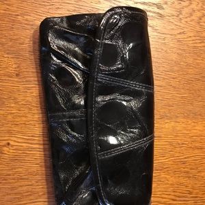 Black faux leather Miche wallet